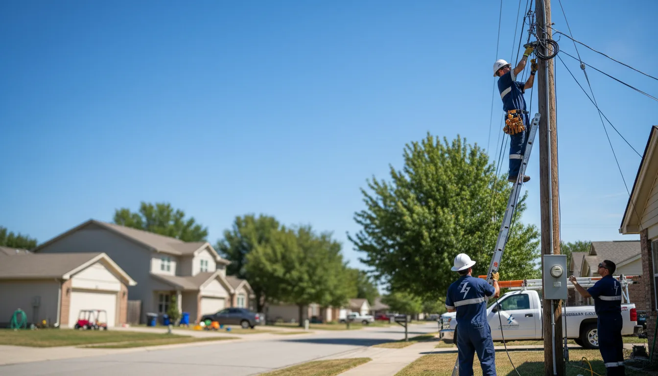 Residential electrician providing installation services in Wyola, MT